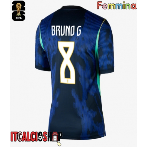 Brasile Bruno Guimaraes #8 Seconda Maglia Femmina Mondiali 2026 Manica Corta